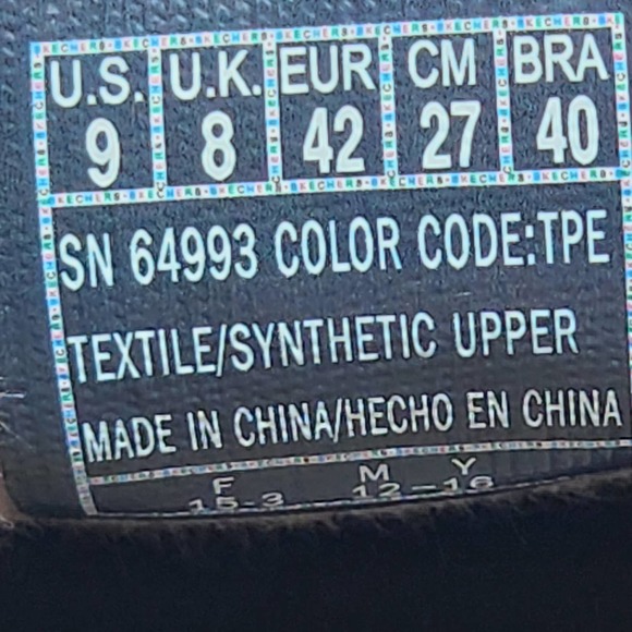 Skechers Skech Air Elment Legon Slip Loafers Moc Mens 9 Taupe Brown Canvas Shoes - Picture 6 of 9